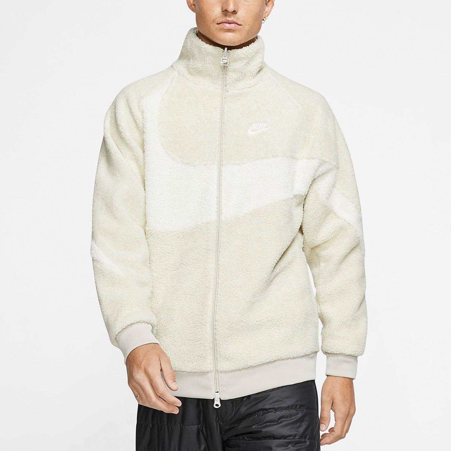 NIKE BIG SWOOSH FULL ZIP BOA JACKET ナイキ ビッグスウッシュ フルジップ ボアジャケット ブラック ピンク XSサイズ Nike Big Swoosh Reversible Boa Jacket (Asia Sizing) \u0027Cream\u0027 in