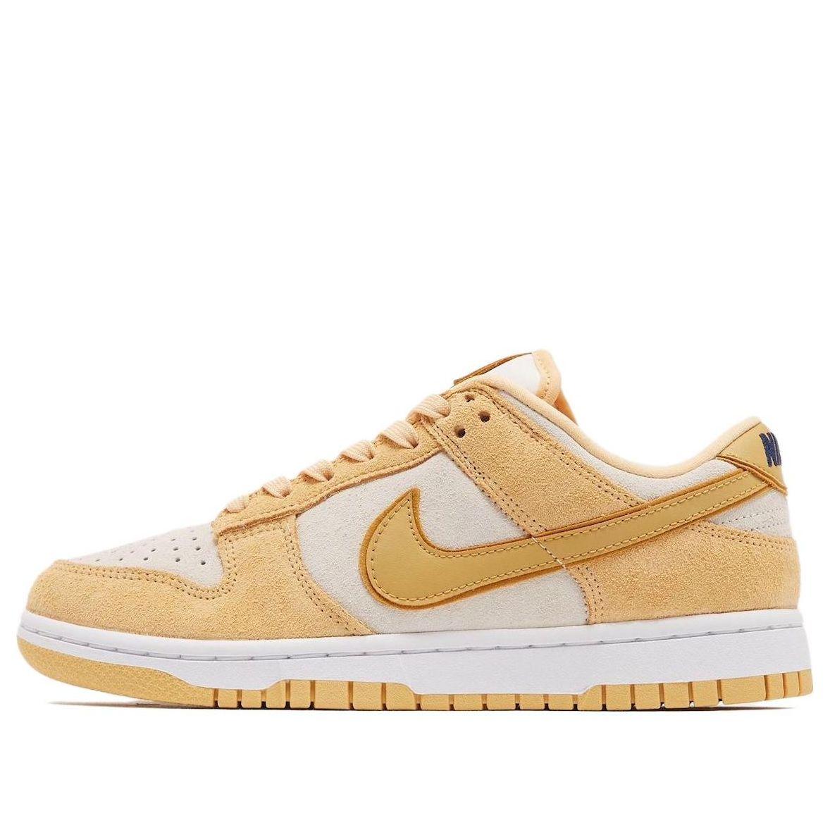 Nike Dunk Low Lx 'gold Suede' in Natural | Lyst