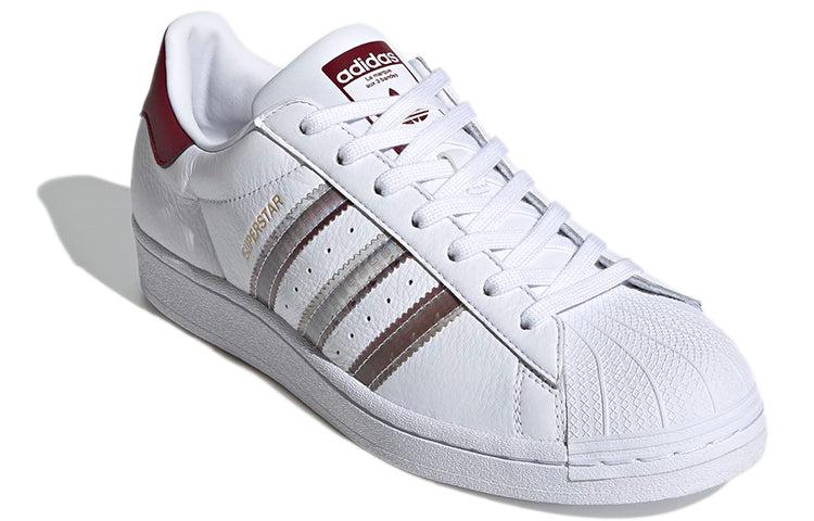 adidas Originals Adidas Superstar 'collegiate Burgundy' in White for Men |  Lyst