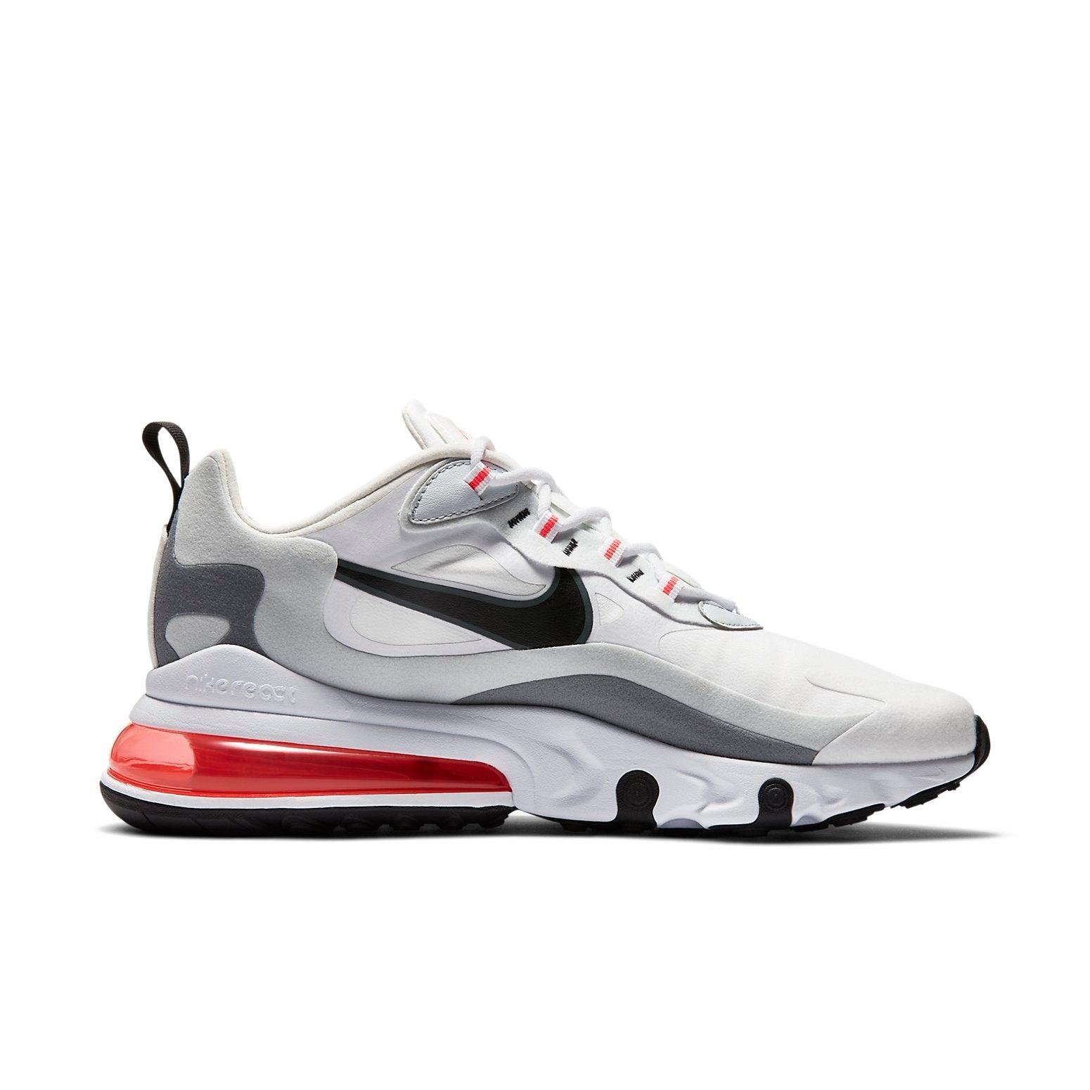 grey and red air max 270 react