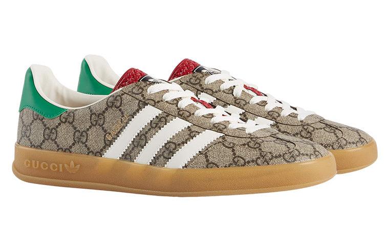 adidas Originals X Gucci Gazelle gg Supreme Shoes Green' in Natural for Men | Lyst