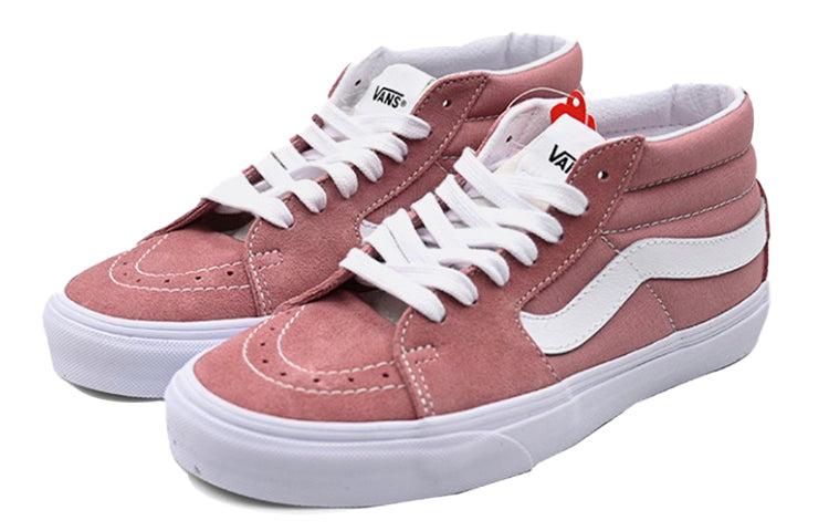 Pink mid top vans hotsell