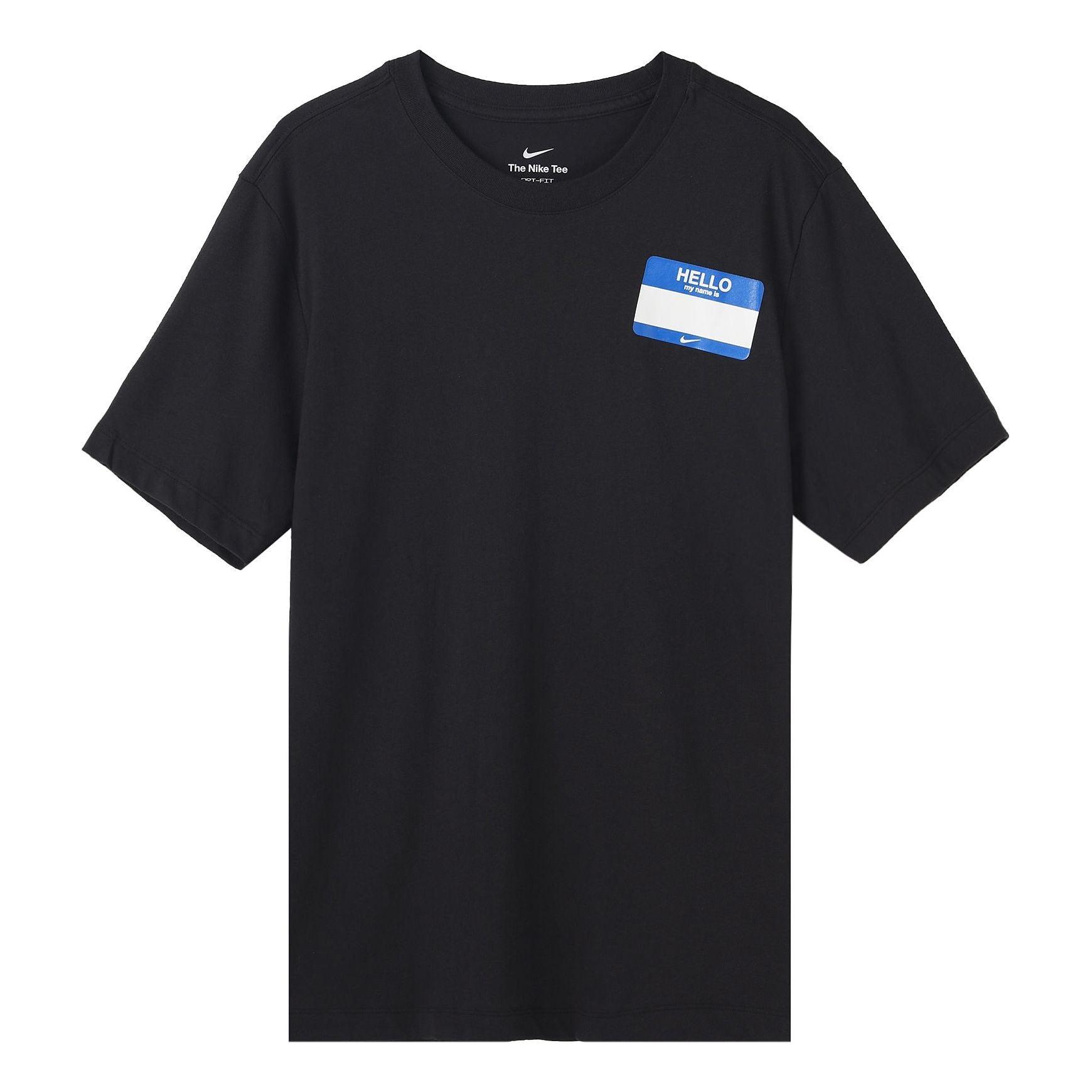 Nike Dri-Fit Back Cartoon Alphabet Pattern Printing Round Neck