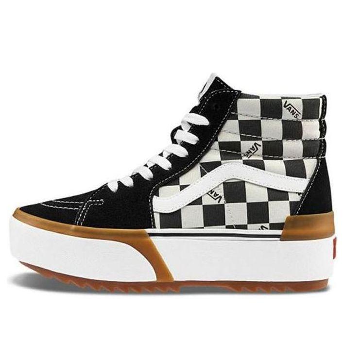 Vans Sk8-Hi Stacked 'Checkerboard' in Black for Men Lyst UK
