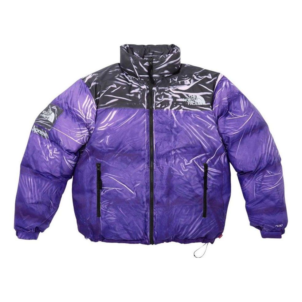 Supreme X The North Face Printed Nuptse Jacket in Purple for Men 