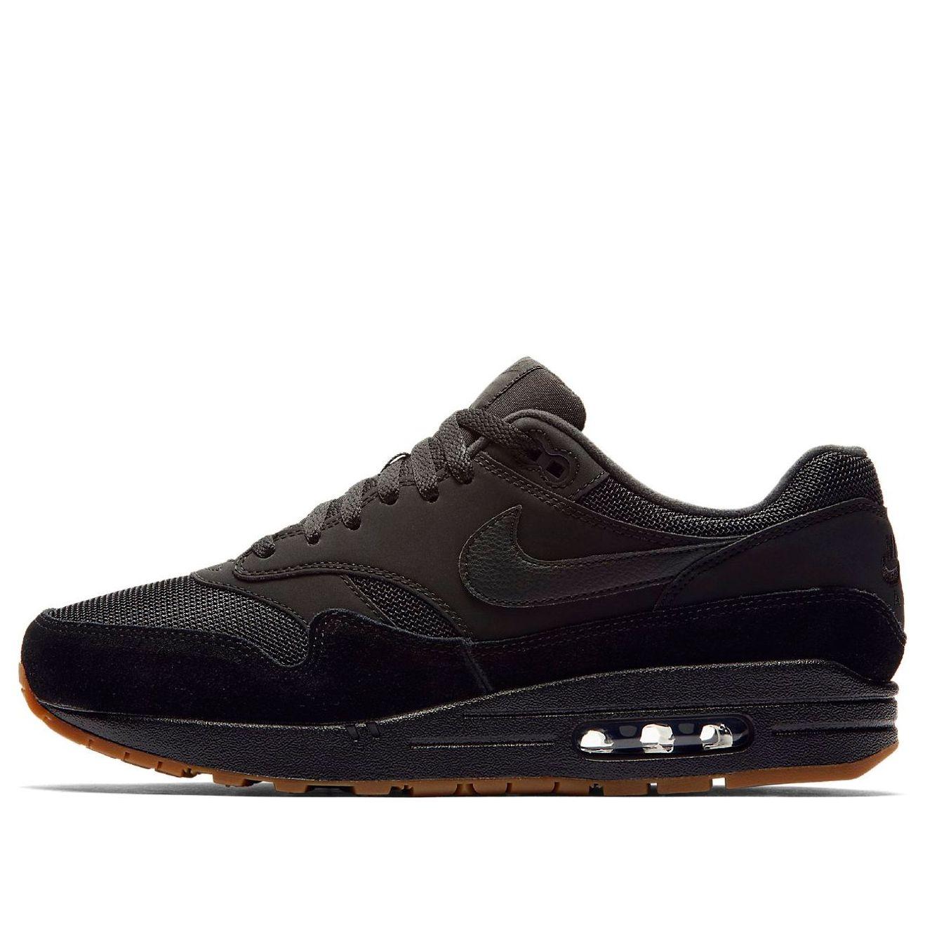 Nike Air Max 1 Black/Black-Gum restocked online now  Air max 1 Black Gum display picture 1