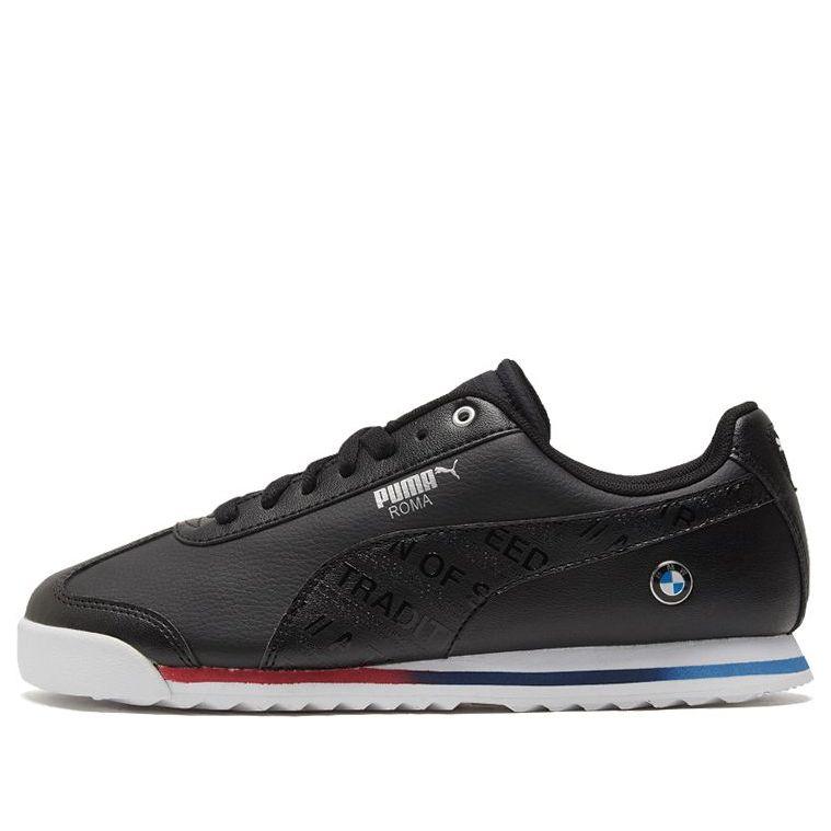PUMA Bmw Mms Roma Low Top Running Shoes Black/white for Men | Lyst