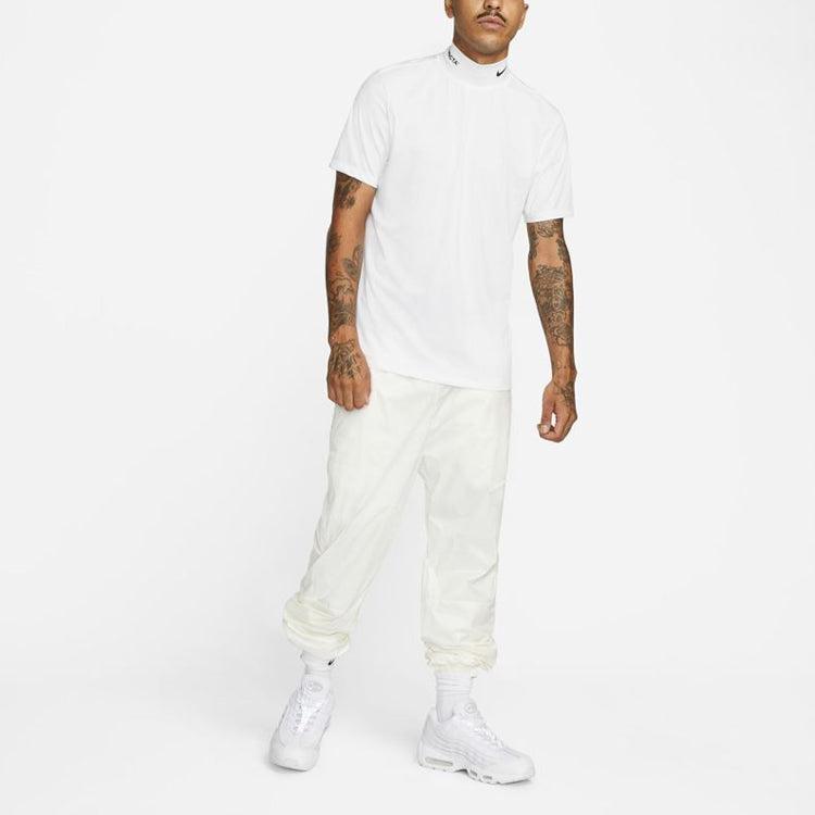 Nike X Drake Nocta Golf Short Sleeve Mock Neck Top in White for