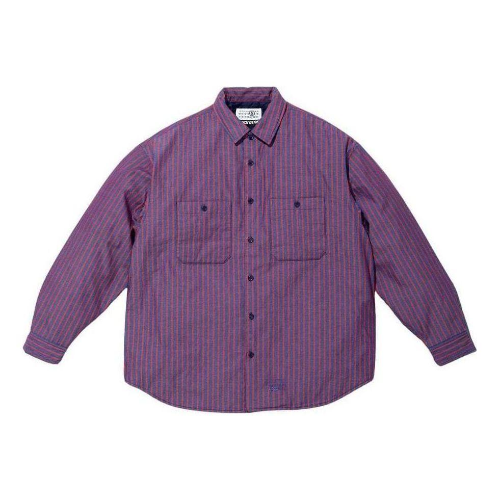 Supreme X Mm6 Maison Margiela Padded Shirt in Purple for Men | Lyst