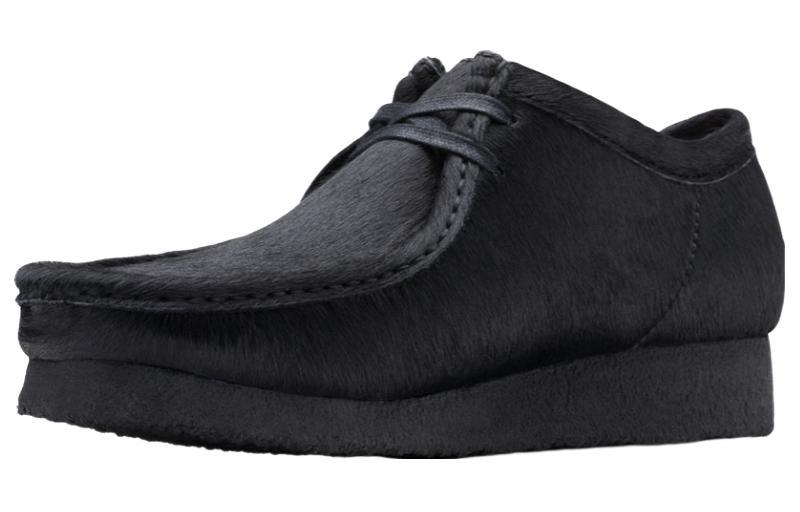 Clarks Wallabee Hair On in Black for Men | Lyst UK