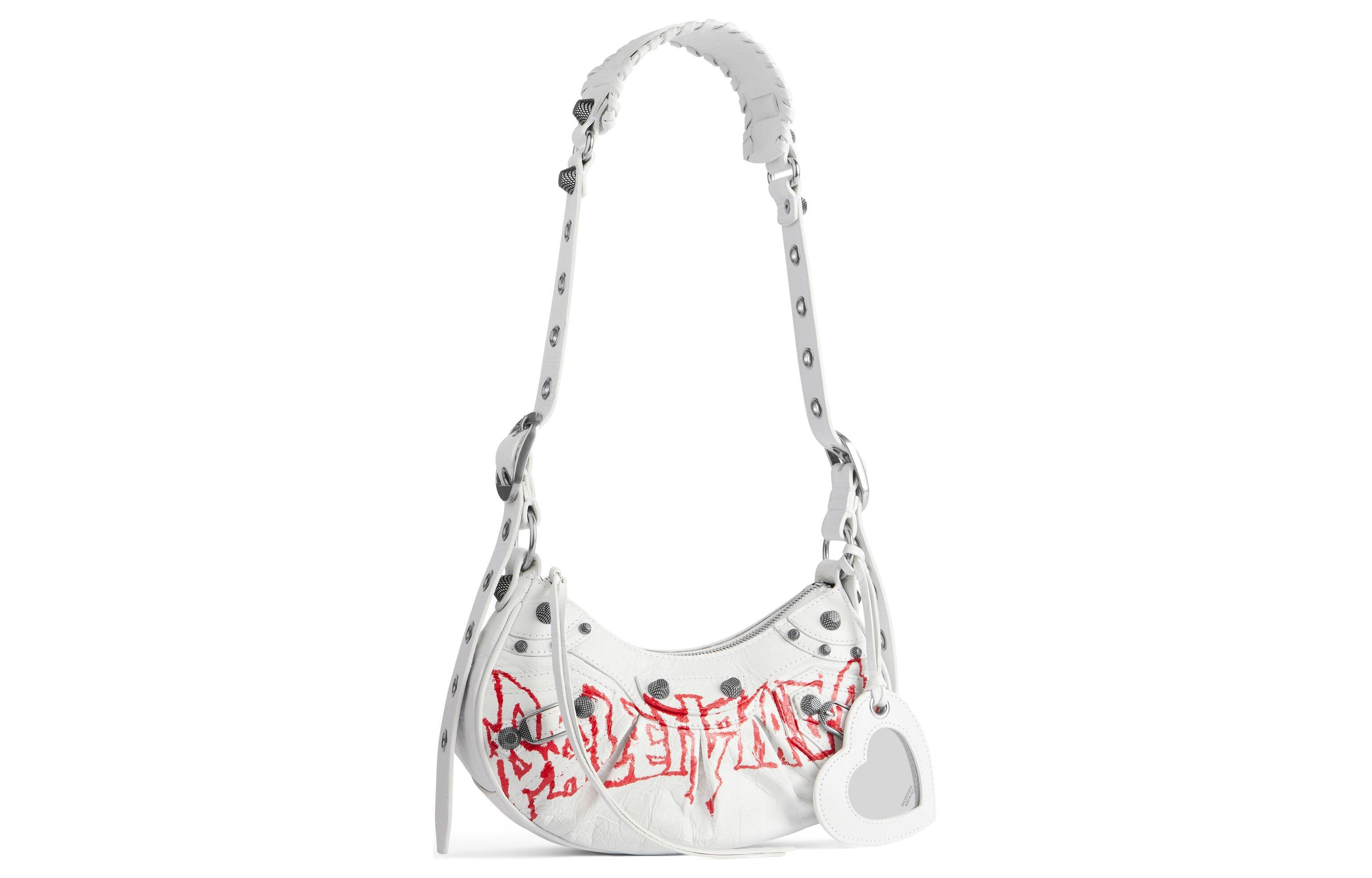 Balenciaga (Wmns) Le Cagole Xs Shoulder Bag Diy Metal in White | Lyst