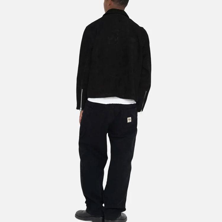 Stussy 8 Ball Suede Bing Jacket Lサイズ stussy-black-8-Ball-Suede-Bing