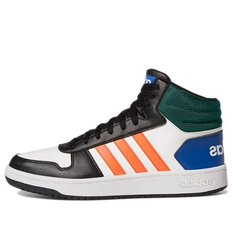 adidas Hoops 2.0 Mid Basketball Shoes 'white Multi Color' in Blue for Men |  Lyst