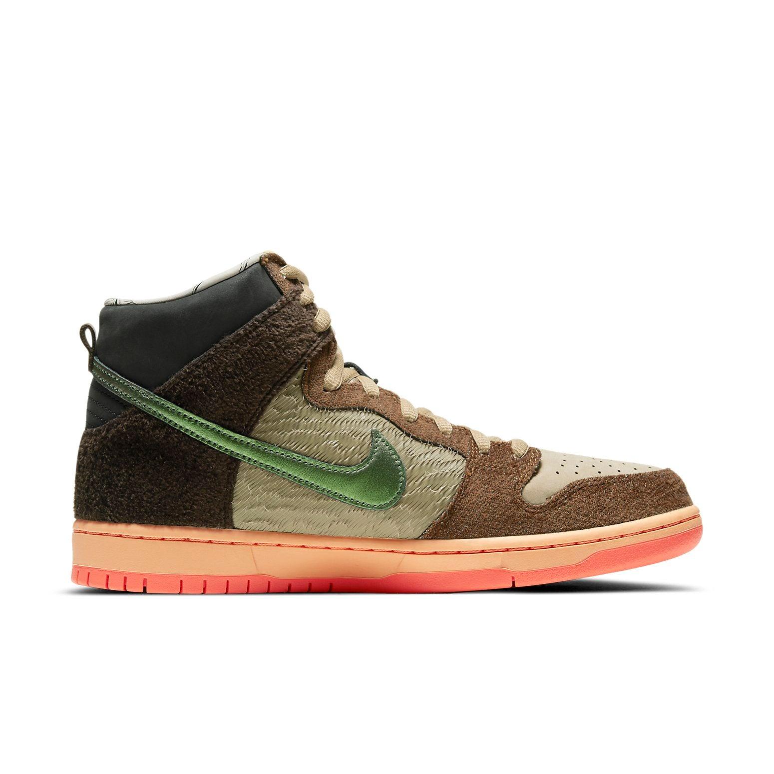 Nike X Concepts Sb Dunk High Pro Skateboard 'Duck' in Brown for