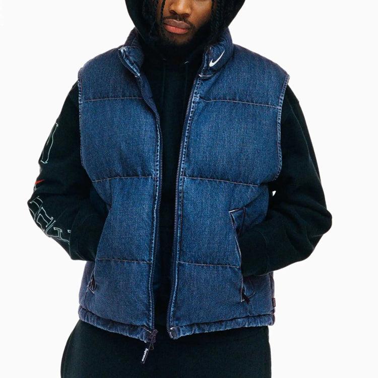 Supreme X Nike Denim Puffer Vest in Blue for Men Lyst UK