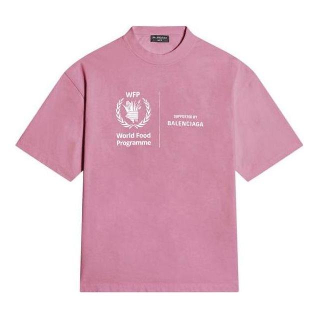 Balenciaga t shirt mens pink sale