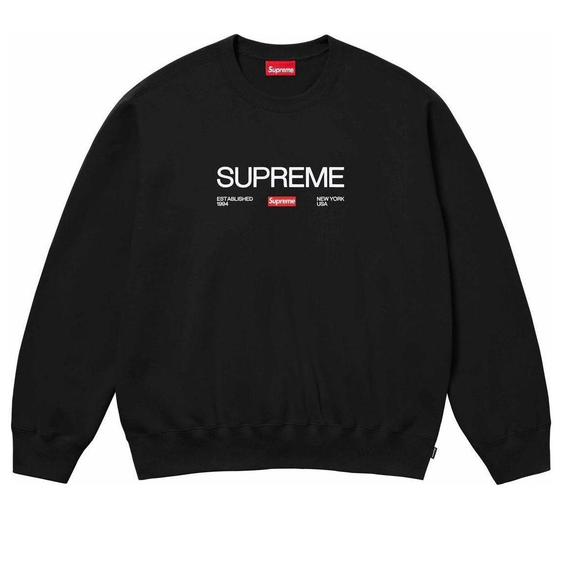 Supreme Established Crewneck in Black for Men Lyst UK