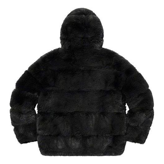 ジャケット・アウター Supreme Faux Fur Hooded Jacket Black Supreme Faux Fur Hooded Jacket Black Men's - FW24 - GB