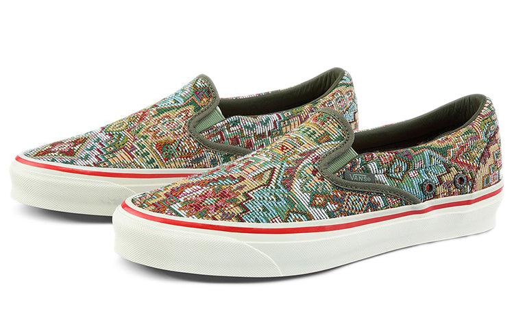 Vans Nigel Cabourn X Og Classic Slip-On Lx 'Carpet Mix' in Green