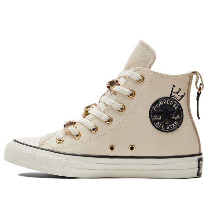 Converse Chuck Taylor All Star High-top Canvas Shoes Beige in Natural | Lyst