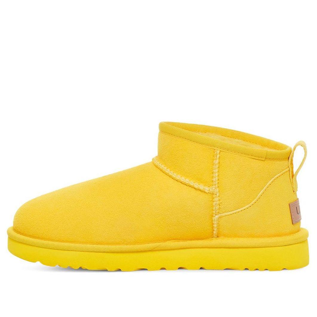 UGG Women's Yellow Classic Ultra Mini Boot