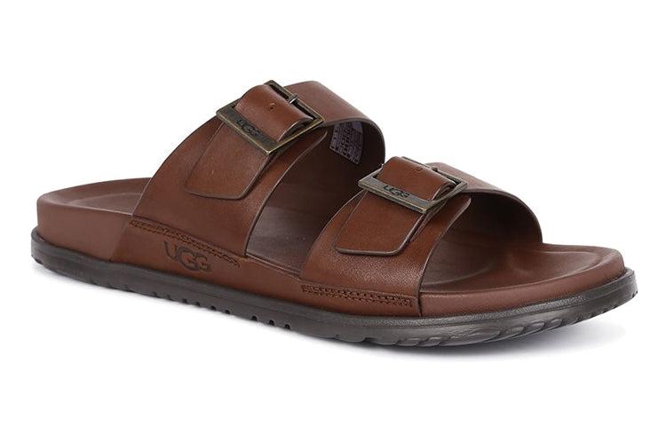 UGG Wainscott Buckle Slide Slipper in Brown for Men Lyst UK