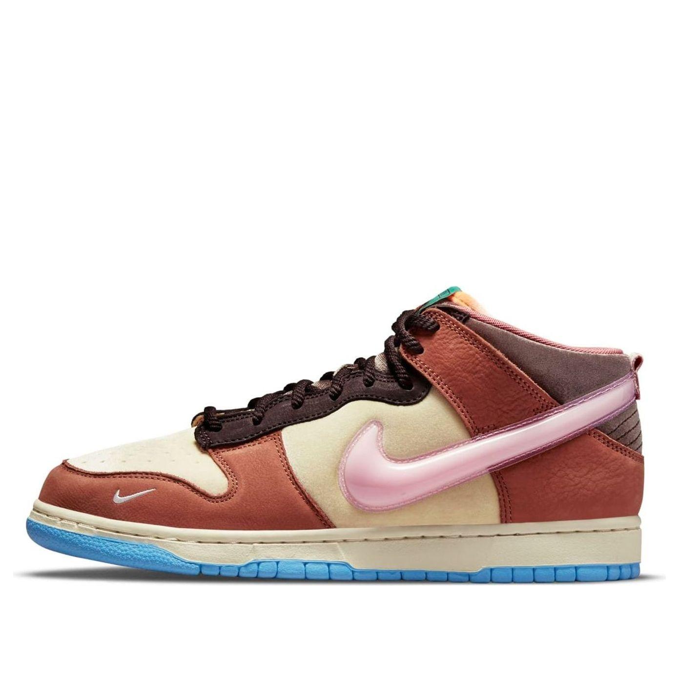 nike dunk mid social status free lunch chocolate milk mens