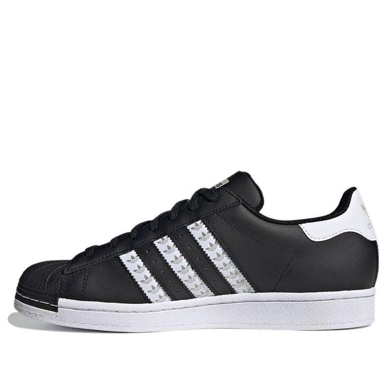 adidas superstar black logo