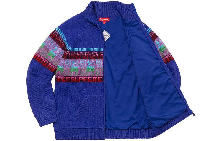 Supreme Chullo Windstopper Zip Up Sweater in Blue for Men | Lyst UK