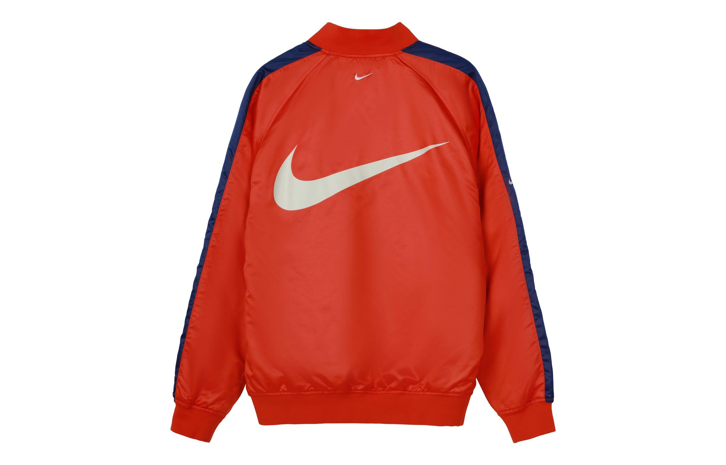Nike Swoosh Bmber Reversible Jacket in Red for Men | Lyst UK