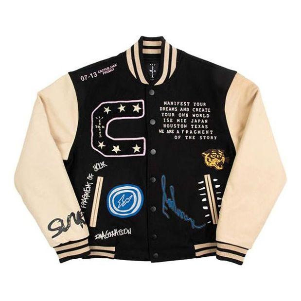 travis scott cactus jack for fragment manifest letterman jacket