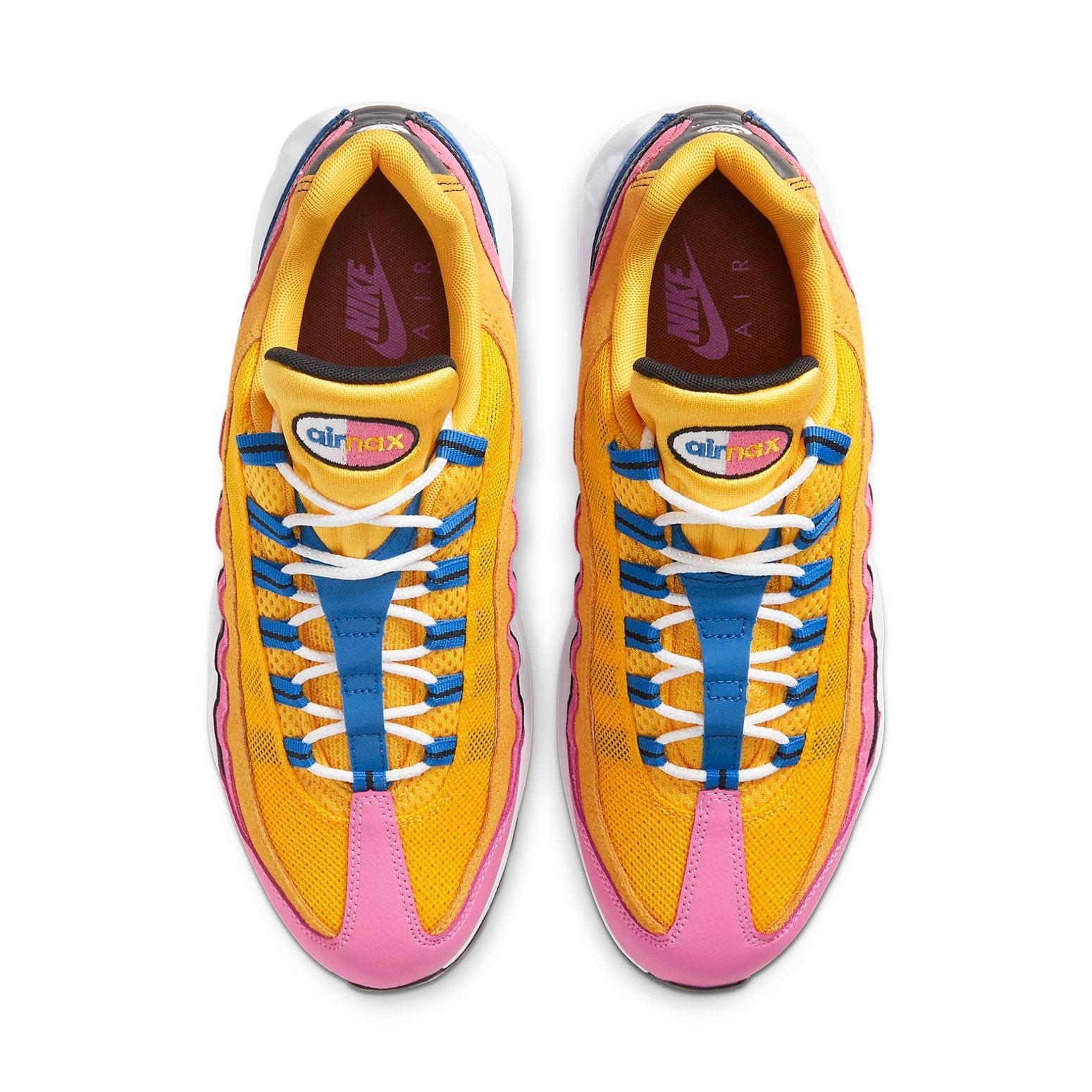 air max 95 pink yellow blue