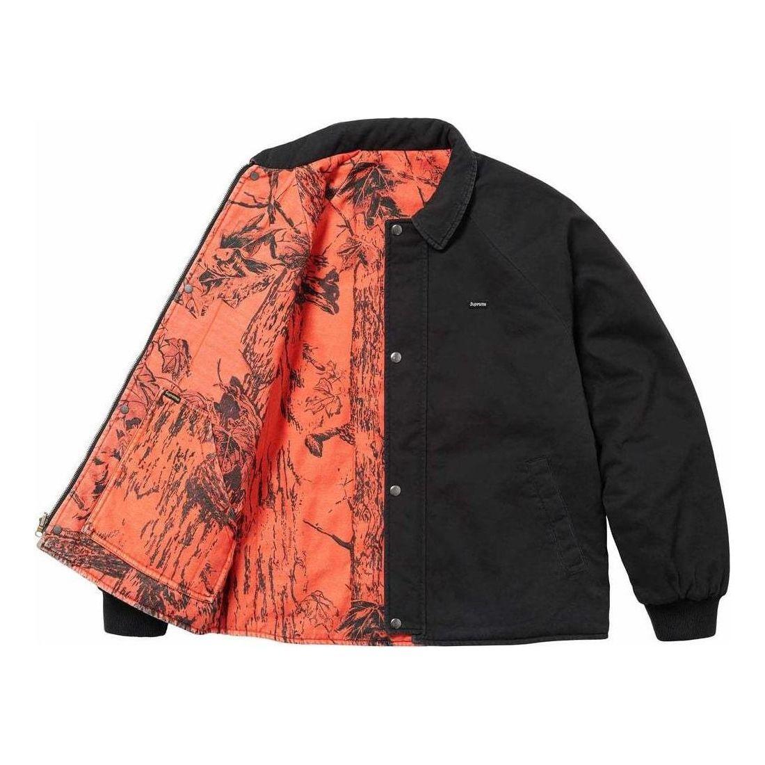 Supreme X Realtree Reversible Quilted Work Jacket in Red for Men