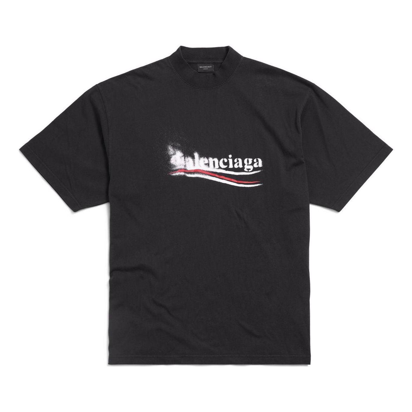 Balenciaga Political Stencil T-Shirt in Black for Men | Lyst UK