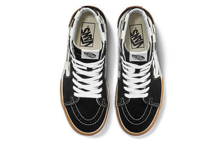 Checkerboard Sneakers Vans Sk8 Hi Stacked Checkerboard Vans Sk8-Hi