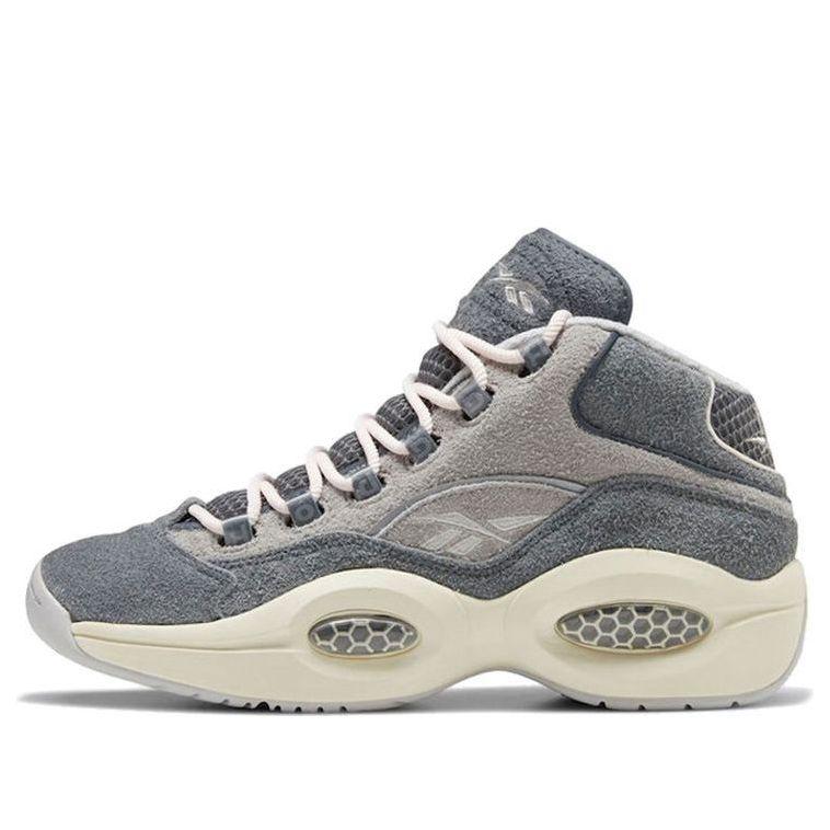 Reebok Question Mid Suede' in Blue for Men Lyst UK