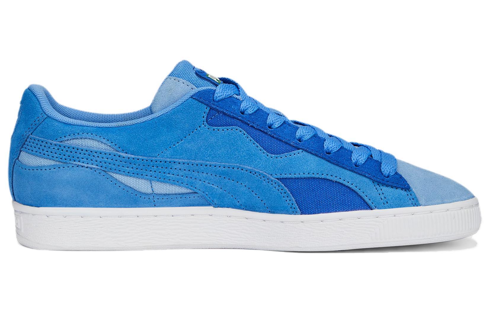Bright blue best sale puma suedes
