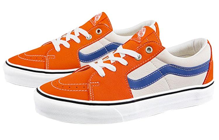 Vans Sk8-low Shoes Orange/white in Blue for Men | Lyst