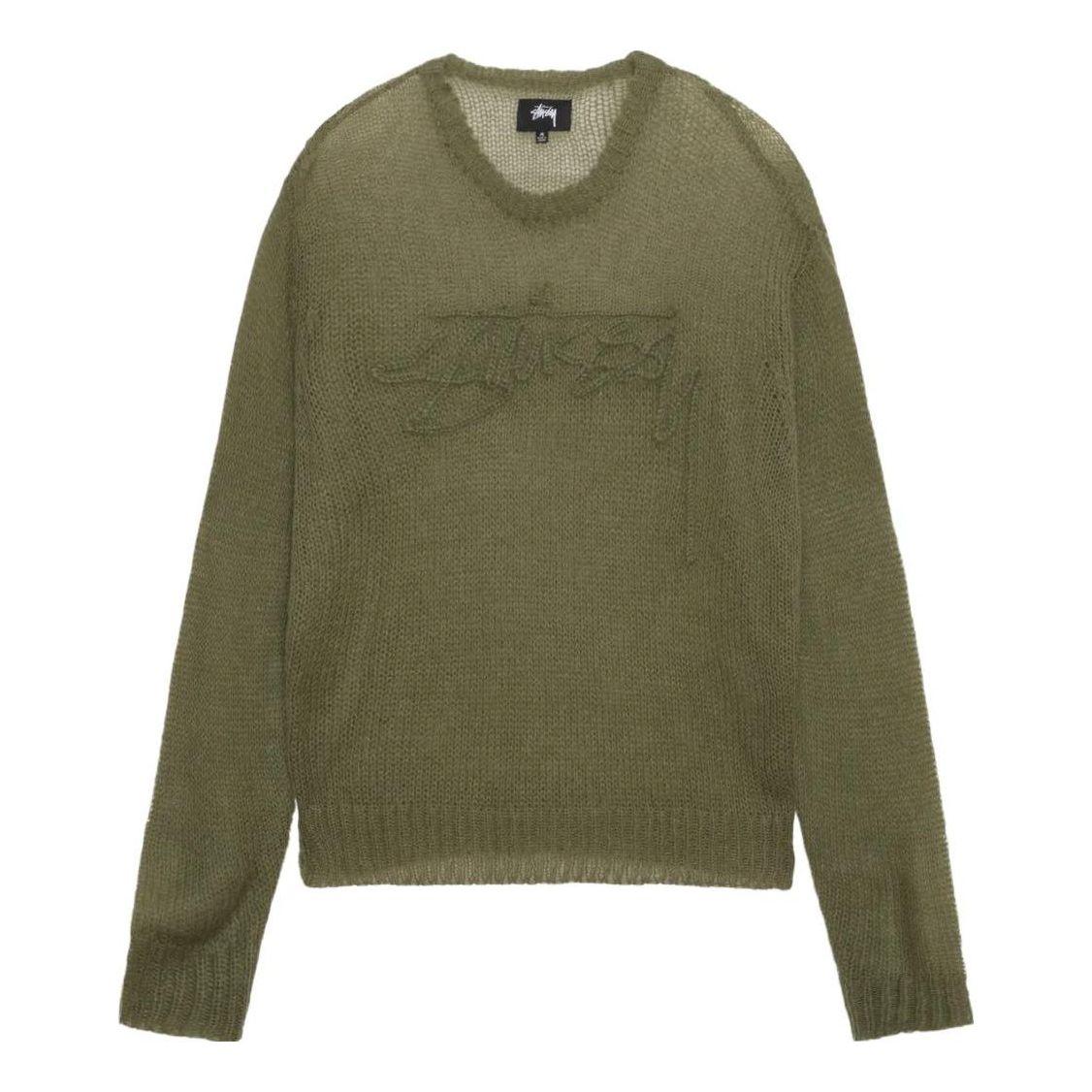 トップス stussy LOOSE KNIT LOGO SWEATER Stussy Loose Knit Logo Sweater Bone - SS23 - GB