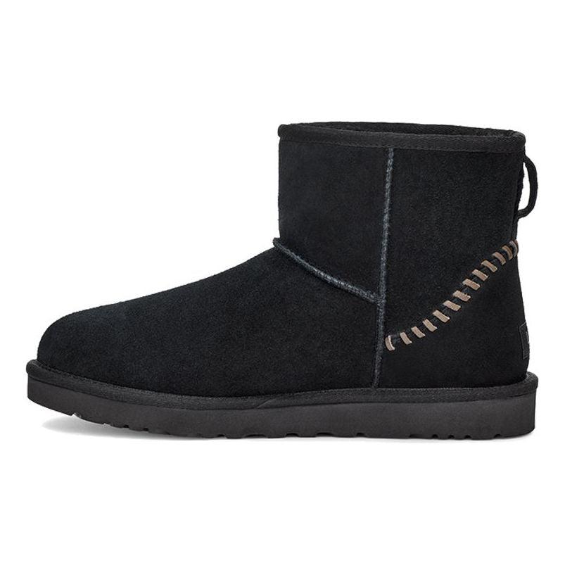 UGG Classic Mini Deco Suede Boot in Black for Men | Lyst