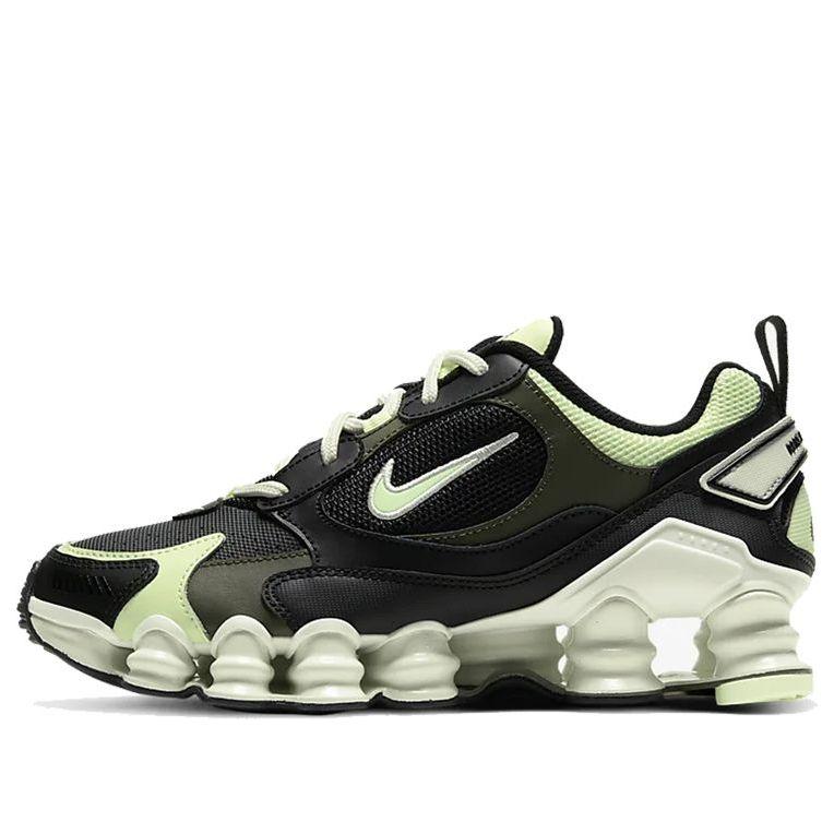 nike shox green black