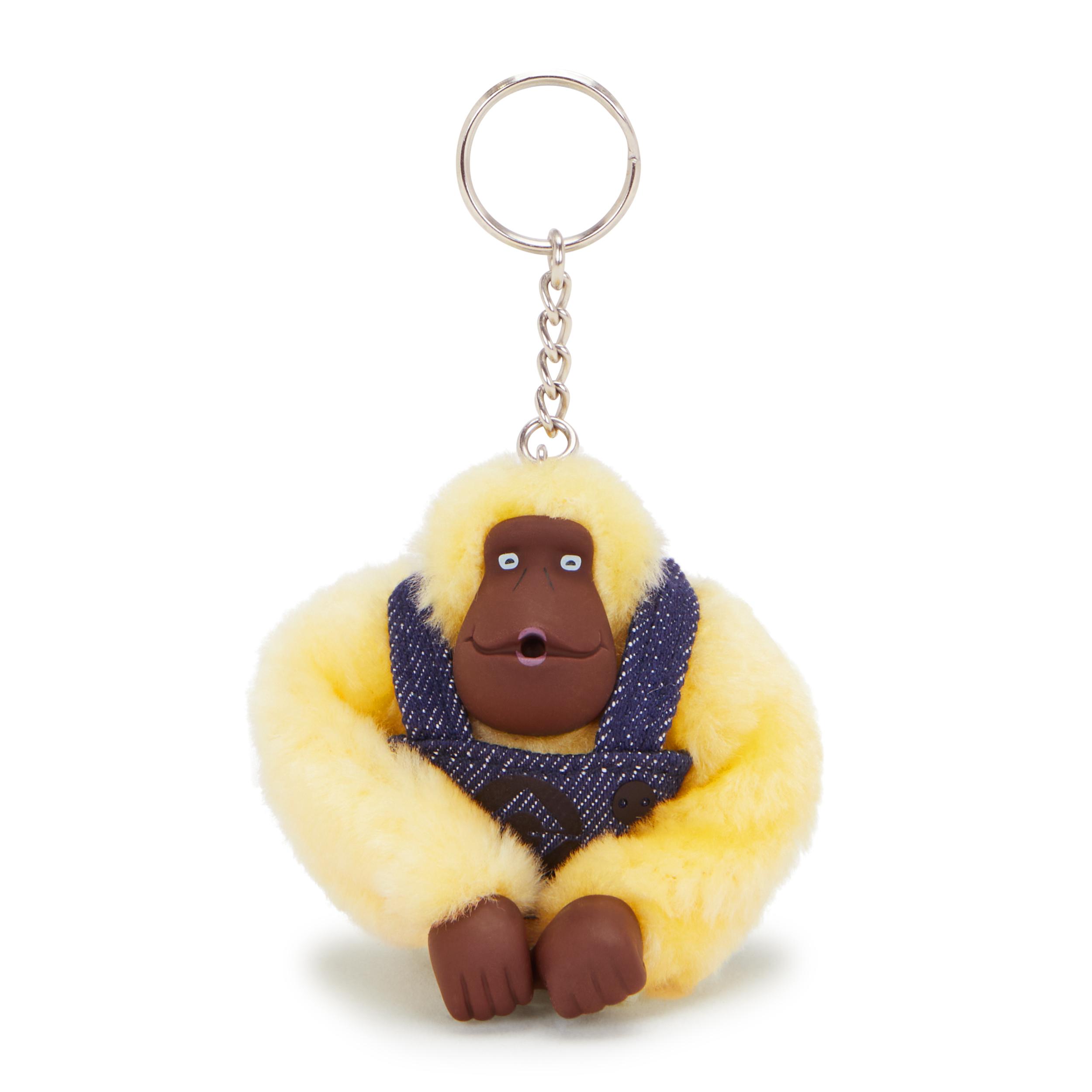 Kipling Monkey keyhanger Monkeyclip M Minion Jeans Bl Medium in Metallic Lyst UK
