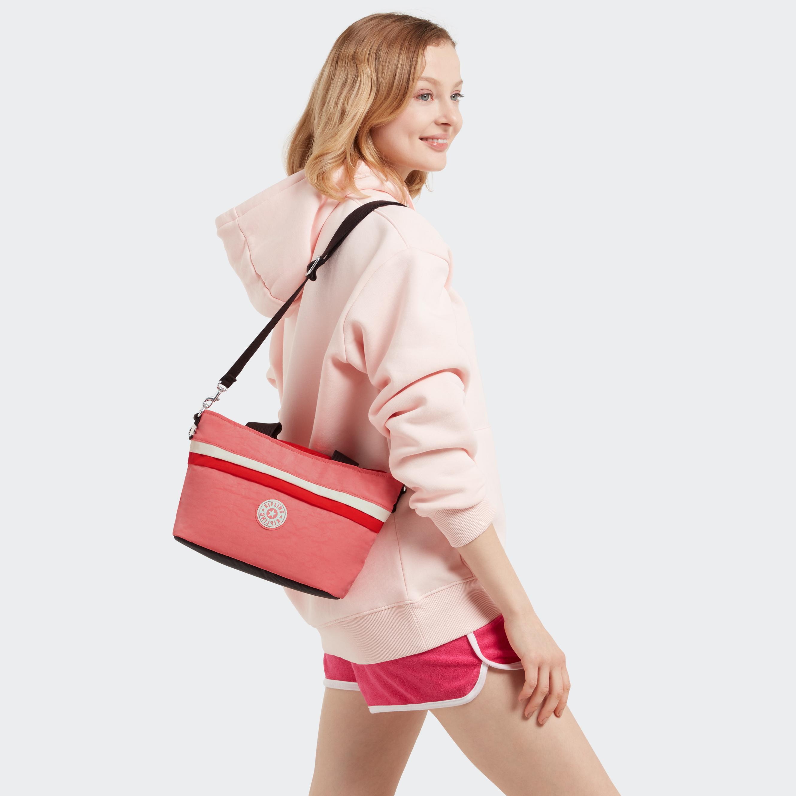 Kipling shoulder hotsell bag pink