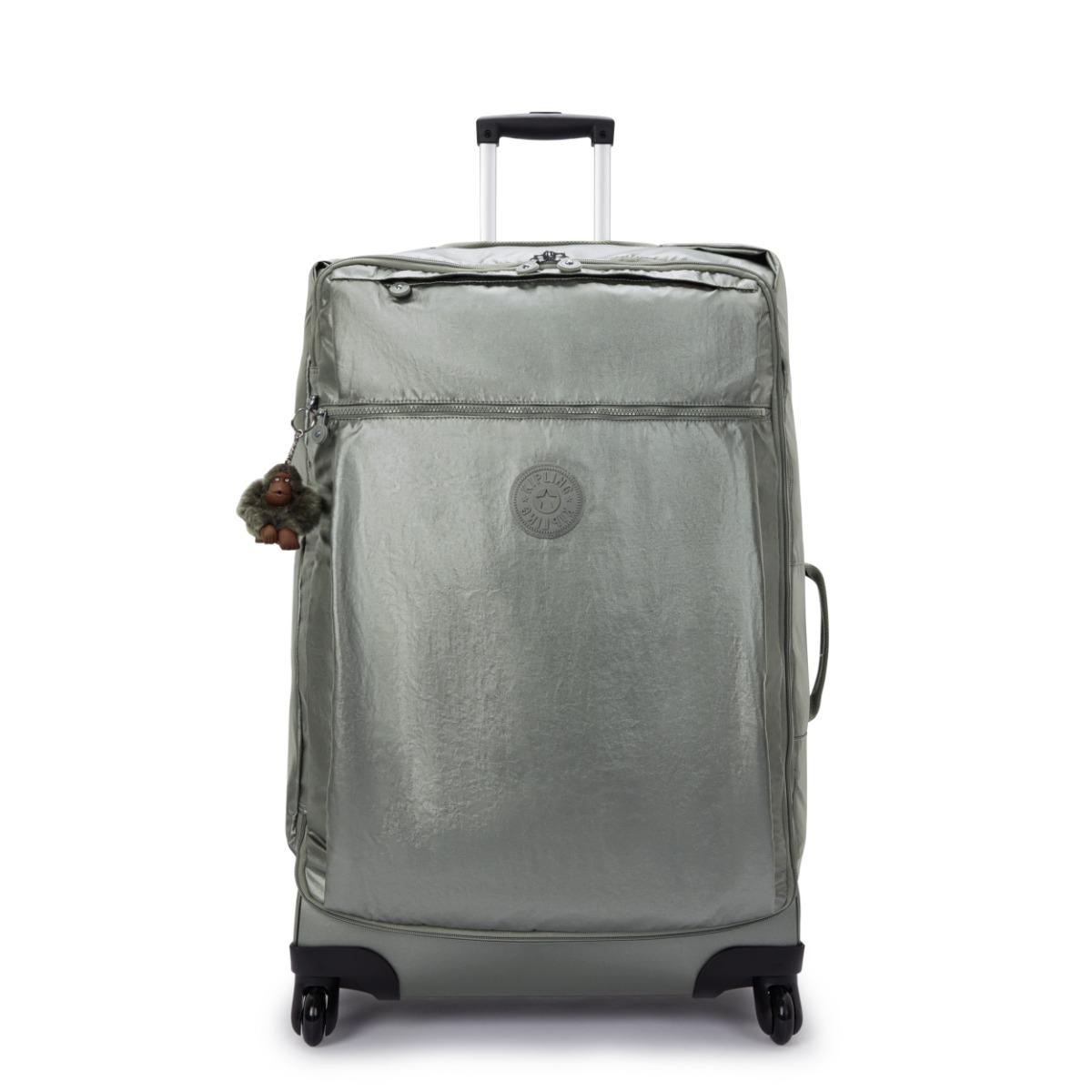 Kipling Wheeled luggage Darcey L Moon Grey Metallic Large in Grey Lyst UK