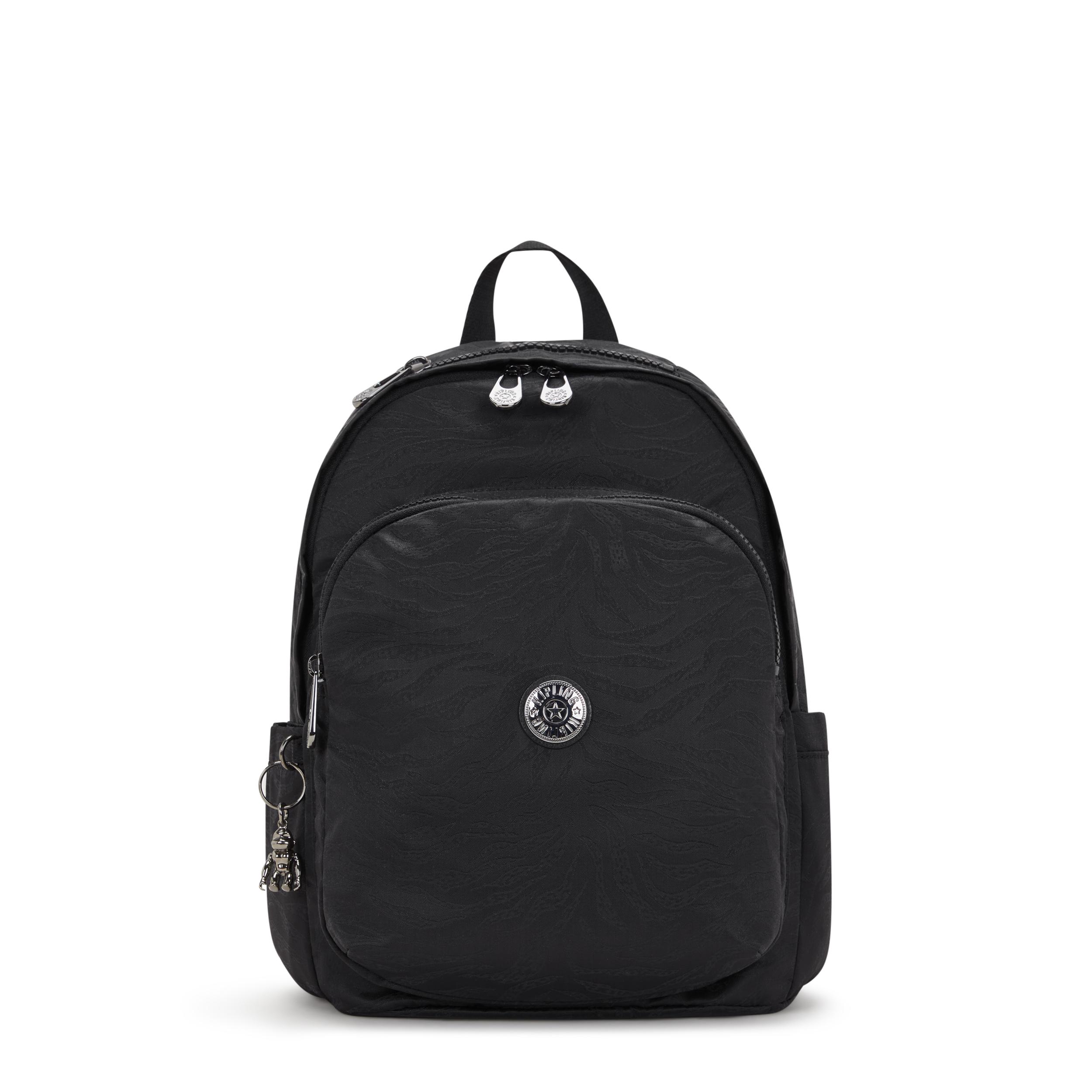 Kipling Backpack Delia Undersea Jacquard Medium in Black Lyst UK