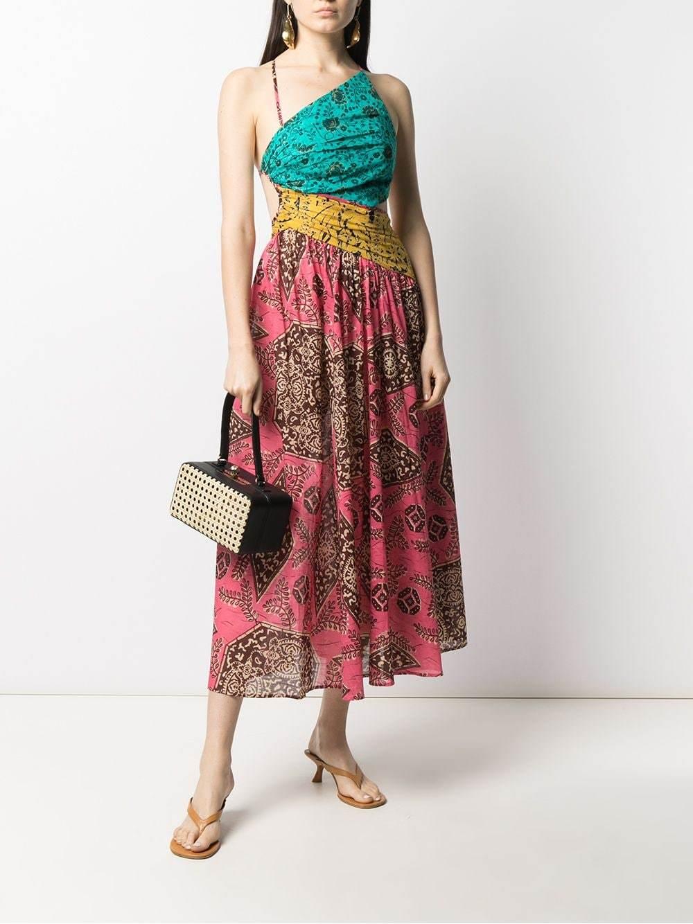 zimmermann lulu asymmetric dress Zimmermann Lulu Asymmetric Dress Midi Dress Asymmetric Hem Eliza J Asymmetrical Lace Fit Flare