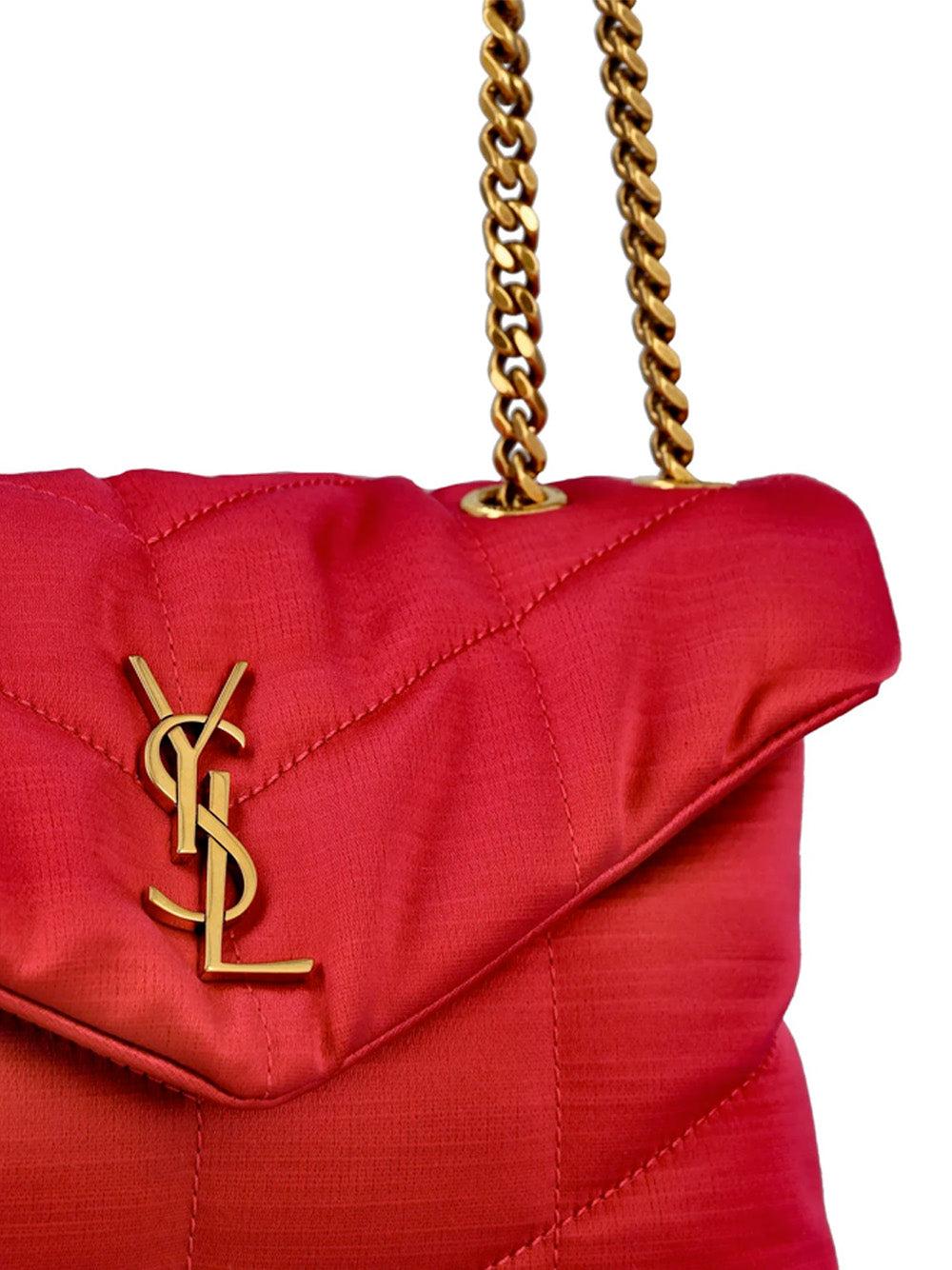 Saint Laurent Toy Puffer Bag in Red | Lyst