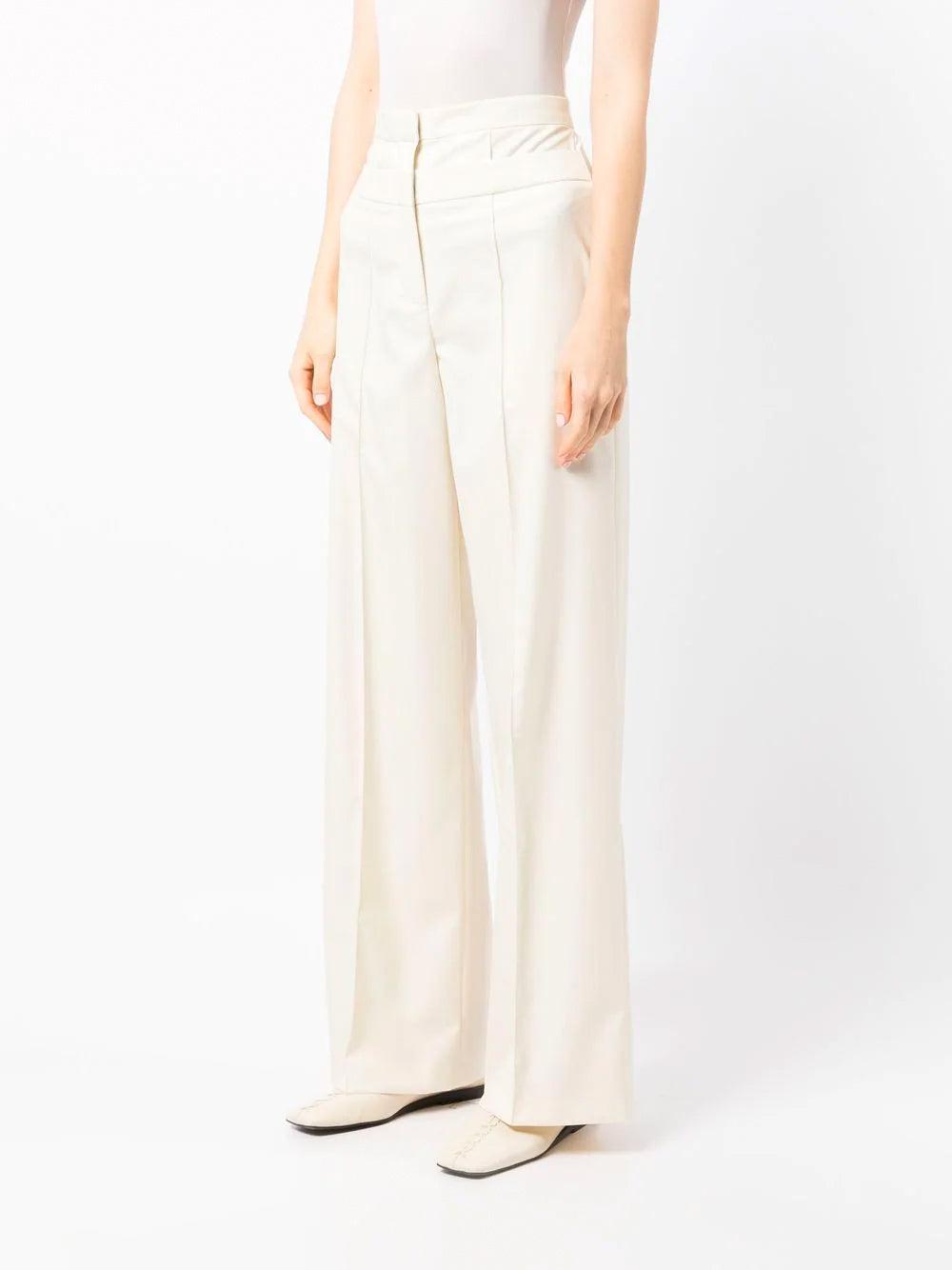 Róhe Stevie Trousers in Ivory