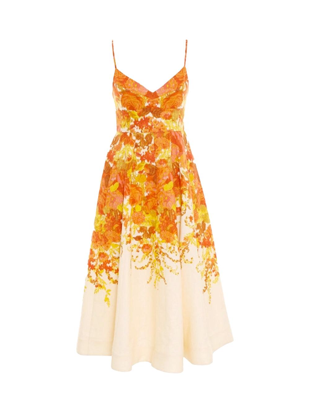 Zimmermann High Tide Picnic Midi Dress in White Lyst