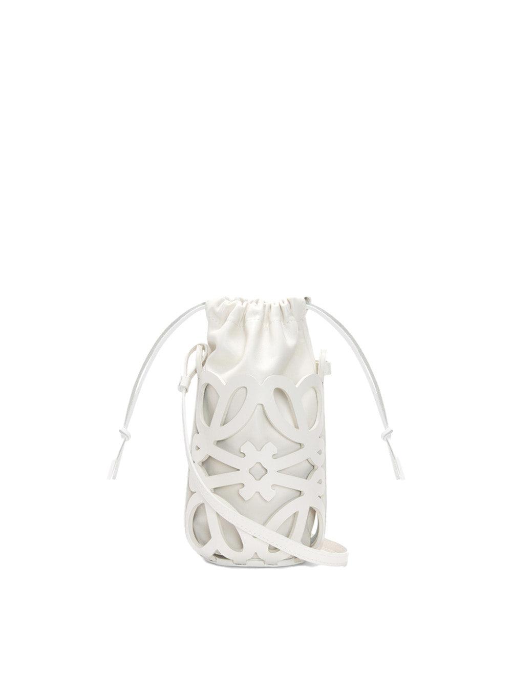 Loewe Anagram Cut-out Pocket Bag in White | Lyst